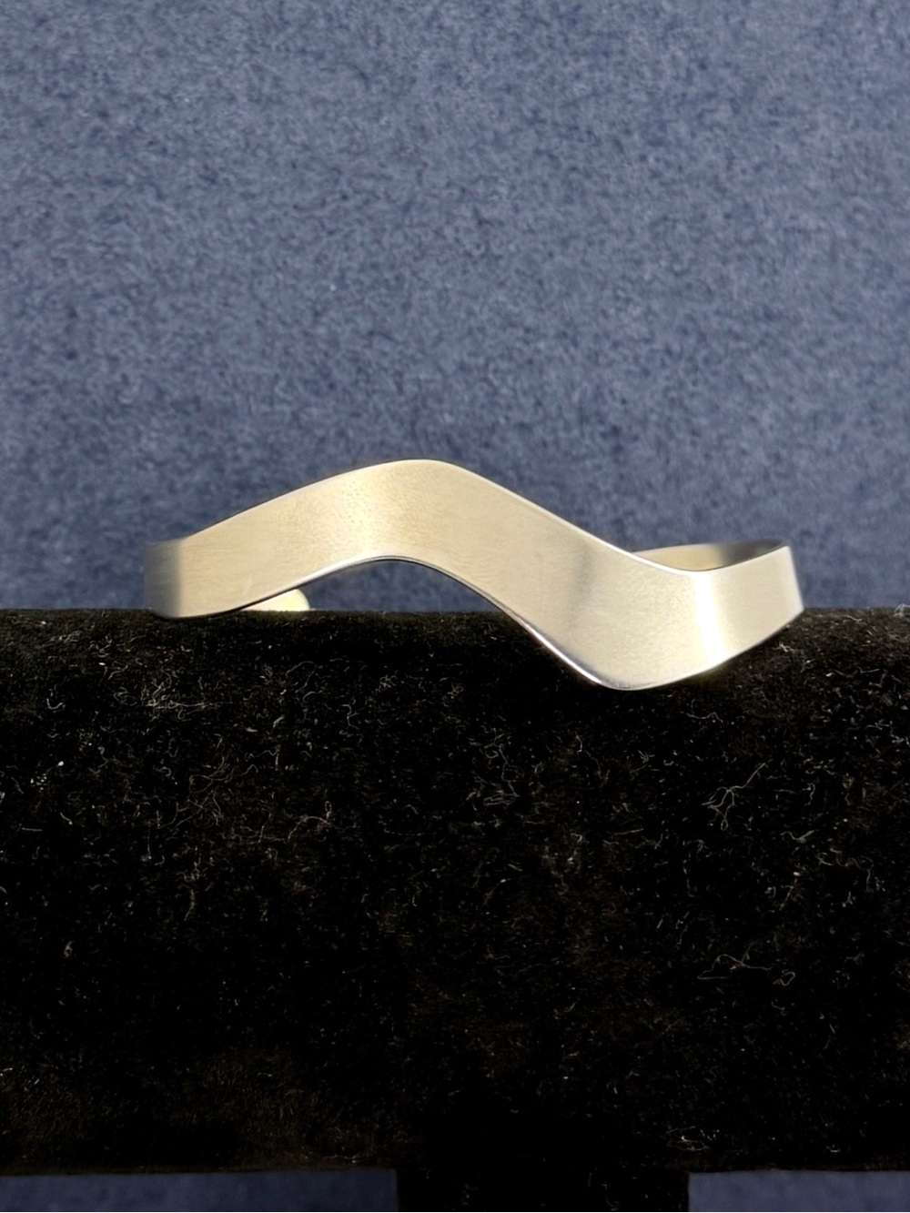 JAMES AVERY Sterling Silver Abstract Organic Wavy Wave Cuff Bracelet; RETIRED